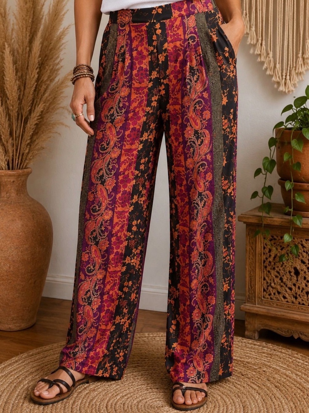 Soft Surroundings Wide-Leg Full Length Pants New With Tags